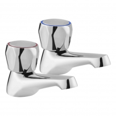 Deva Vitality Round Bath Taps Pair - Chrome