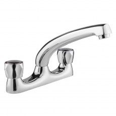 Deva Vitality Round Deck Mounted Sink Mixer Tap - Chrome