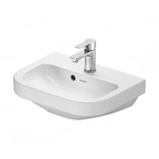 Duravit D-Code Wall Hung Basin with Overflow 450mm Wide - 1 Tap Hole