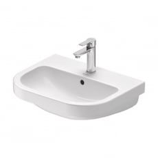 Duravit D-Code Wall Hung Basin with Overflow 550mm Wide - 1 Tap Hole