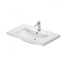 Duravit D-Code Wall Hung Basin with Overflow 800mm Wide - 1 Tap Hole