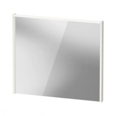 Duravit D-Code LED Bathroom Mirror 700mm H x 800mm W - Gloss White