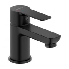 Duravit D-Code Small Basin Mixer Tap without Waste - Matt Black