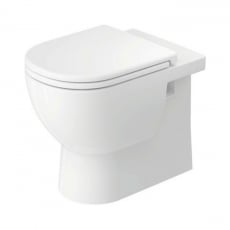 Duravit D-Code Rimless Back to Wall Toilet - Soft Close Seat