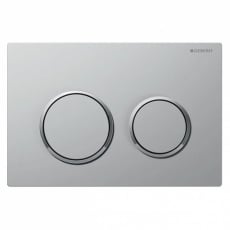 Geberit Kappa21 Dual Flush Plate - Matt Chrome Plated/Gloss Chrome Plated