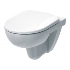 Geberit Selnova Wall Hung Toilet with Flush Rim - Standard Seat