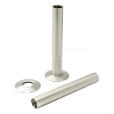 Heatwave Radiator Pipe Sleeve and Shroud Kit - Brushed Nickel