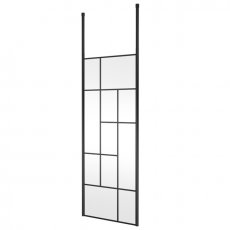 Hudson Reed Abstract Frame Wetroom Screen with Ceiling Posts 800mm Wide - 8mm Glass