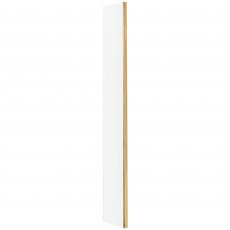 Hudson Reed Wet Room Fixed Return Panel with Brass Profile 1950mm High x 215mm Wide - 8mm Glass