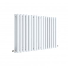 Hudson Reed Revive Double Designer Horizontal Radiator 600mm H x 992mm W - High Gloss White