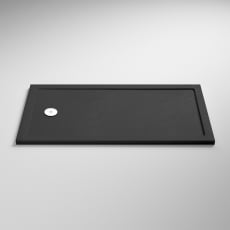 Nuie Pearlstone Grey Slate Effect Bath Replacement Rectangular Shower Tray 1700mm x 700mm