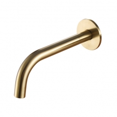 JTP Vos Wall Mounted Bath / Basin Spout 150mm - Brushed Brass