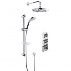 Nuie Arvan Triple Thermostatic Concealed Complete Mixer Shower - Chrome