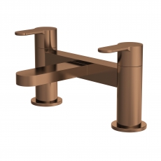 Nuie Arvan Pillar Mounted Bath Filler Tap - Brushed Bronze