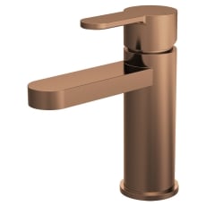 Nuie Arvan Mono Basin Mixer Tap With Push Button Waste - Brushed Bronze