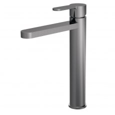 Nuie Arvan Tall Mono Basin Mixer Tap - Brushed Pewter