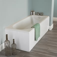 Nuie Barmby Eternalite Round Single Ended Rectangular Acrylic Bath