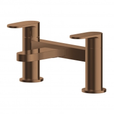 Nuie Binsey Pillar Mounted Bath Filler Tap - Brushed Bronze