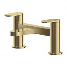 Nuie Binsey Pillar Mounted Bath Filler Tap - Brushed Brass