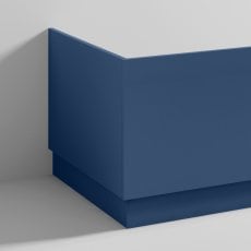 Nuie Blocks Straight Bath End Panel and Plinth 560mm H x 730mm W - Satin Blue