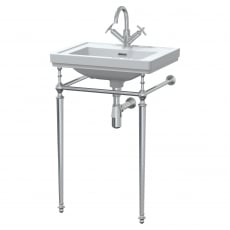 Nuie Classique Basin with Washstand 400mm Wide - 1 Tap Hole