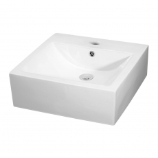 Nuie Vessel Sit-On Countertop Basin 470mm Wide - 1 Tap Hole