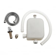 Nuie Deck Mounted Shower Kit with Hose - Chrome