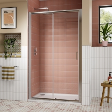 Lucie Chrome 8mm Sliding Shower Door