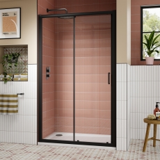 Lucie Black 8mm Sliding Shower Door