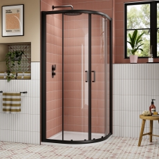 Lucie Black 8mm Quadrant Shower Enclosure