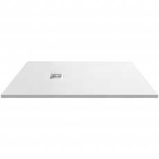 Nuie Slimline White Slate Effect Rectangular Shower Tray 1200mm x 900mm