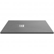 Nuie Slimline Grey Slate Effect Rectangular Shower Tray 1700mm x 800mm