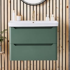 Orbit Ella 800mm 2-Drawer Wall Hung Vanity Unit