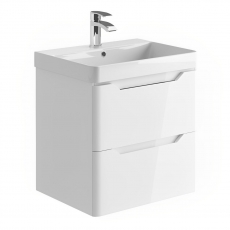 Orbit Ella Wall Hung Vanity Unit | 600mm | DEEP600 + CURVEFURN024 ...