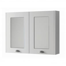 Prestige Astley Mirror Cabinet 800mm Wide - Matt White