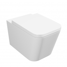 Prestige Genoa Square Rimless Wall Hung Toilet - Premium Soft Close Seat