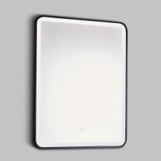 Prestige Nero Square LED Bathroom Mirror 700mm H x 500mm W