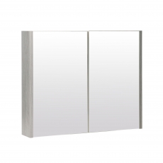 Prestige Purity Mirror Bathroom Cabinet 800mm Wide - Silver Oak