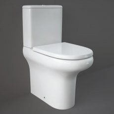 RAK Compact Deluxe Flush-to-Wall Toilet with Push Button Cistern - Soft Close Seat