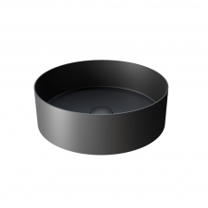 RAK Ingot Round Countertop Wash Basin 360mm Wide - Black