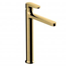 RAK Portofino Tall Basin Mixer Tap Without Waste - Brushed Gold