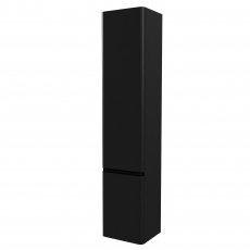 RAK Resort Wall Hung Tall Storage Unit 1650mm H x 350mm W - Matt Black