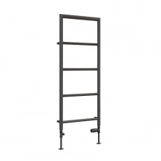 Reina Dora Designer Heated Towel Rail 1200mm H x 500mm W - Anthracite