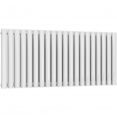 Reina Neval Double Horizontal Aluminium Radiator 600mm H x 1171mm W White