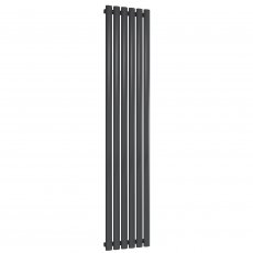 Reina Neval Single Vertical Aluminium Radiator 1800mm H x 345mm W Anthracite