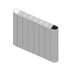 Reina Serre Electric Horizontal Aluminium White Radiator