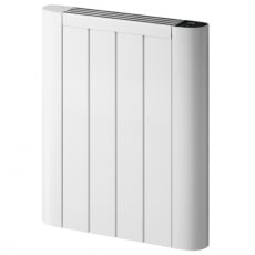 Reina Serre Electric Horizontal Aluminium Radiator 580mm H x 480mm W - White