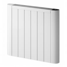 Reina Serre Electric Horizontal Aluminium Radiator 580mm H x 640mm W - White