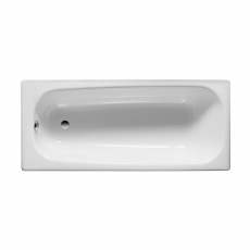 Roca Contesa Single Ended Steel Bath - 1700mm x 700mm - 0 Tap Hole