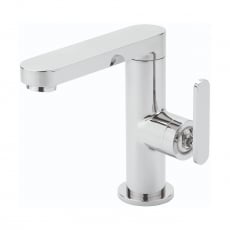 Sagittarius Eclipse Side Lever Basin Mixer Tap with Sprung Waste - Chrome